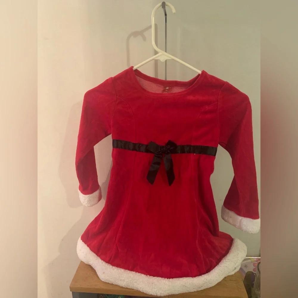 Santa Christmas Dress Girls Size 6X